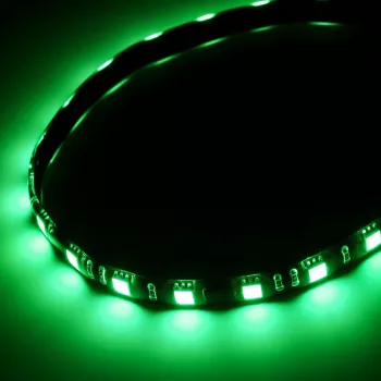 Tira de luz LED para interiores BitFenix Alchemy 2.0 120 mm, verde, 6 LEDs, PVC/PU/cobre