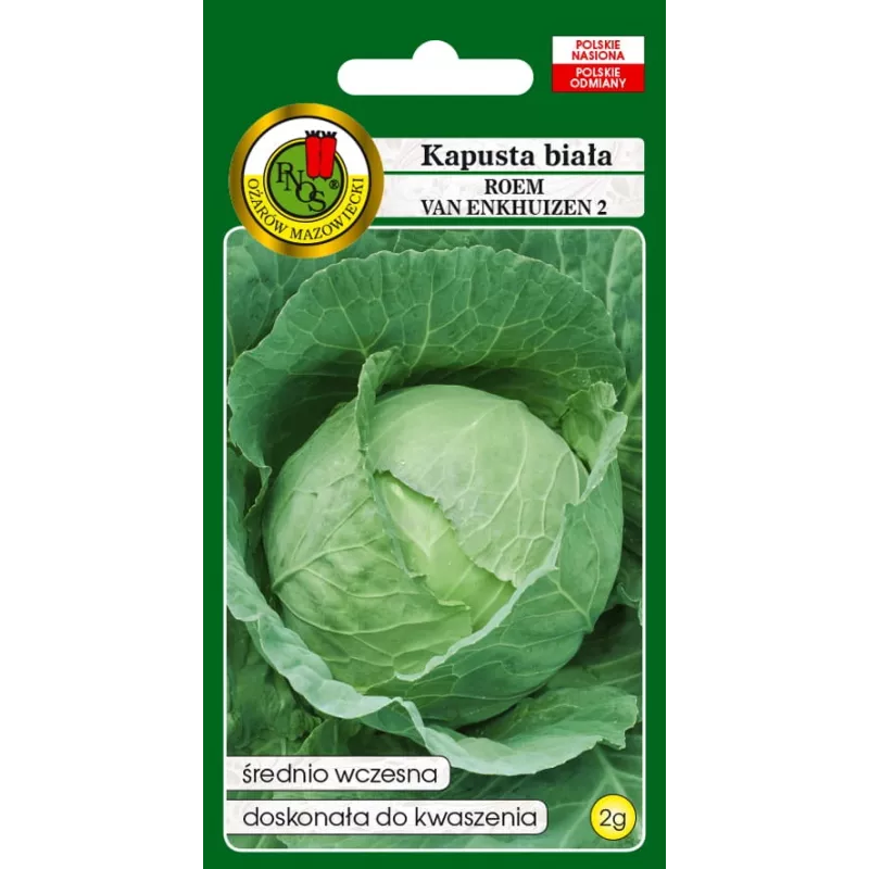 PNOS col blanca Roem Van Enkhuizen 2 semillas de hortalizas, 2 g