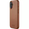 Mujjo Full Leather Case MagSafe funda para iPhone 17 marrón