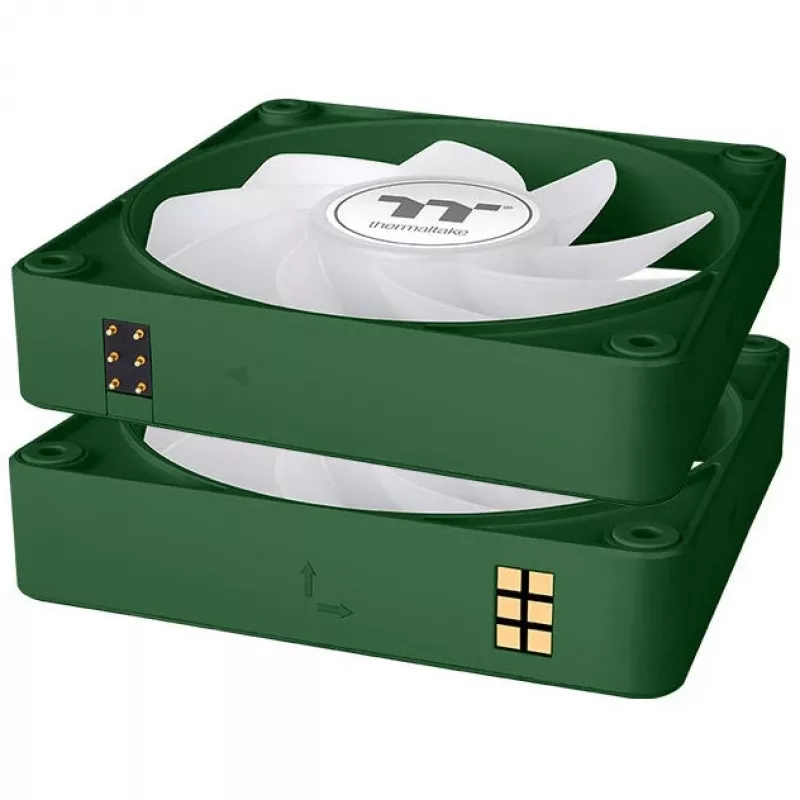 Ventilador Thermaltake CT140 EX Reverse ARGB Sync 14 cm Racing Green 3 unidades