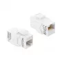 Delock 90991 Acoplador Keystone RJ45 a RJ45 Cat.6A, sin blindaje, blanco