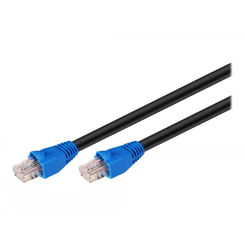 Goobay 94393 Cable de red Ethernet negro