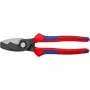 Knipex 95 12 200 cizalla para cables de doble filo, 200 mm
