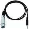 Adaptador DMX EUROLITE 51916210, jack de 3,5 mm a XLR, cable de 1 m