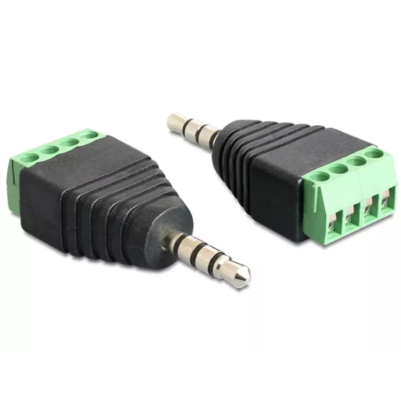 Adaptador de cable DeLOCK 65453, 3,5 mm 4 pin, negro verde