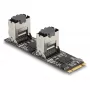 Convertidor DeLOCK M.2 2280 Key B+M macho a 8 x SATA
