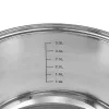 Resto utensilios de cocina Libra 4,6 L redondo acero inoxidable