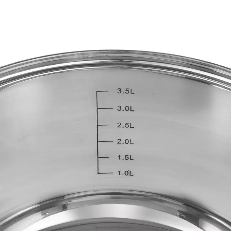Resto utensilios de cocina Libra 4,6 L redondo acero inoxidable