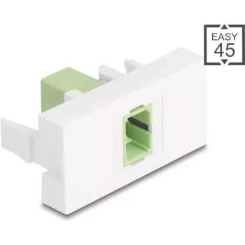 Módulo para panel de parcheo DELOCK 90894 SC Simplex, Verde lima Blanco