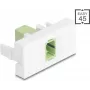 Módulo para panel de parcheo DELOCK 90894 SC Simplex, Verde lima Blanco
