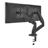 Brazo de monitor up up Economical Interactive Counterbalance doble brazo matte black VESA 75x75/100x100
