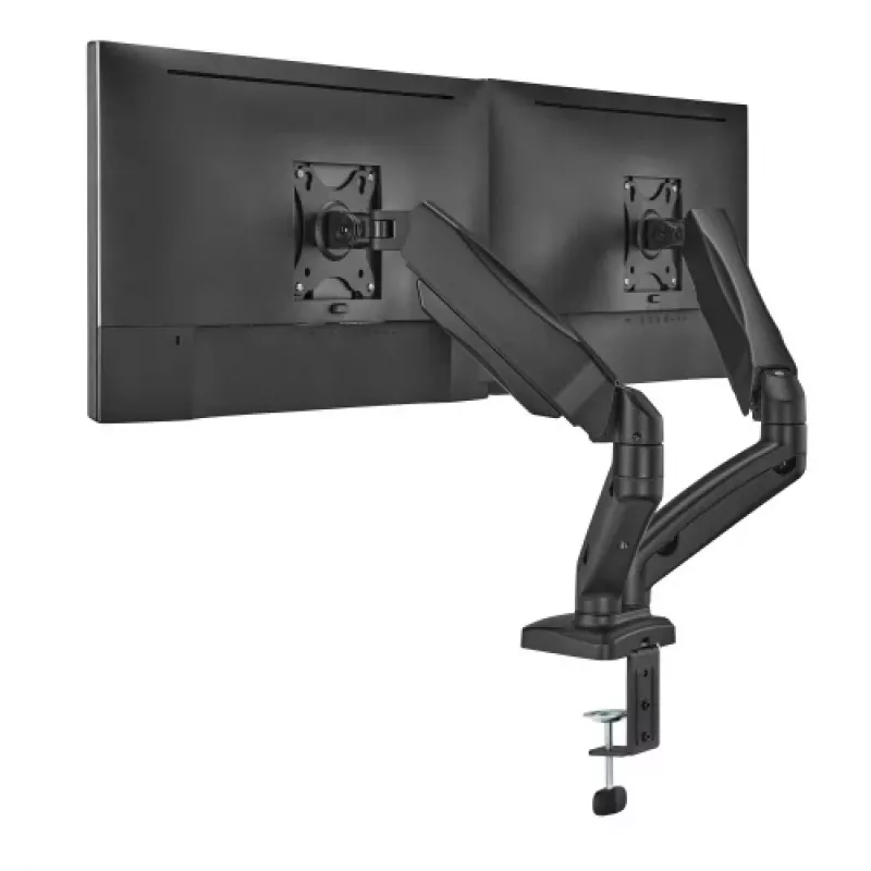 Brazo de monitor up up Economical Interactive Counterbalance doble brazo matte black VESA 75x75/100x100