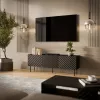 Mueble TV Cama LUCCA 3D 165x40x59 negro