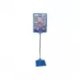 Soporte expositor Franken PSM A4 03 base metálica, formato A4, azul