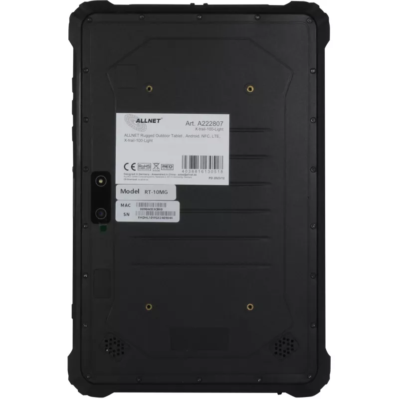ALLNET Tablet robusta para exteriores 10 pulgadas 8 GB 128 GB Android NFC LTE X-trail-100-Light (X-trail-100-Light)