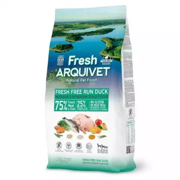 Comida semihúmeda para perros ARQUIVET Fresh pato con pescado de mar 10 kg — 27 % proteína, 17 % grasa