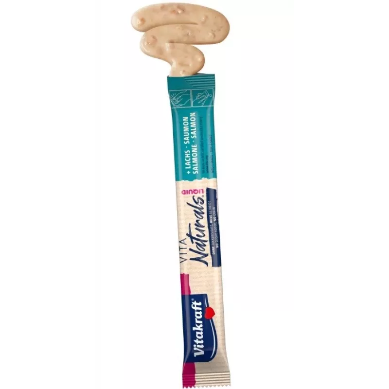VITAKRAFT Vita Naturals salmón líquido - snacks para gatos - 5 x 15 g