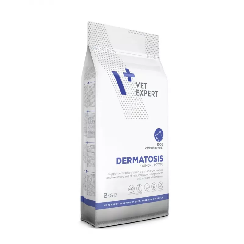 VET EXPERT Veterinary Diet Dermatosis perro salmón y patata - pienso para perros - 2 kg