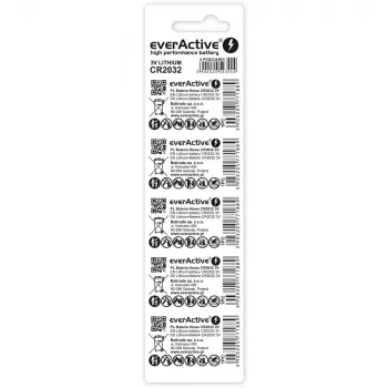 Pilas de litio everActive CR2032 - blíster 5 uds.