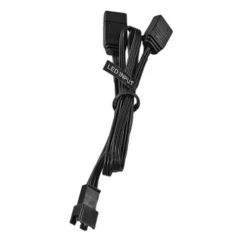 Phanteks PH-CB-DRGB3P_MB – 3 pines – 2 x Molex (3 pines) – recto – recto – negro – placa base (PH-CB-DRGB3P_MB)