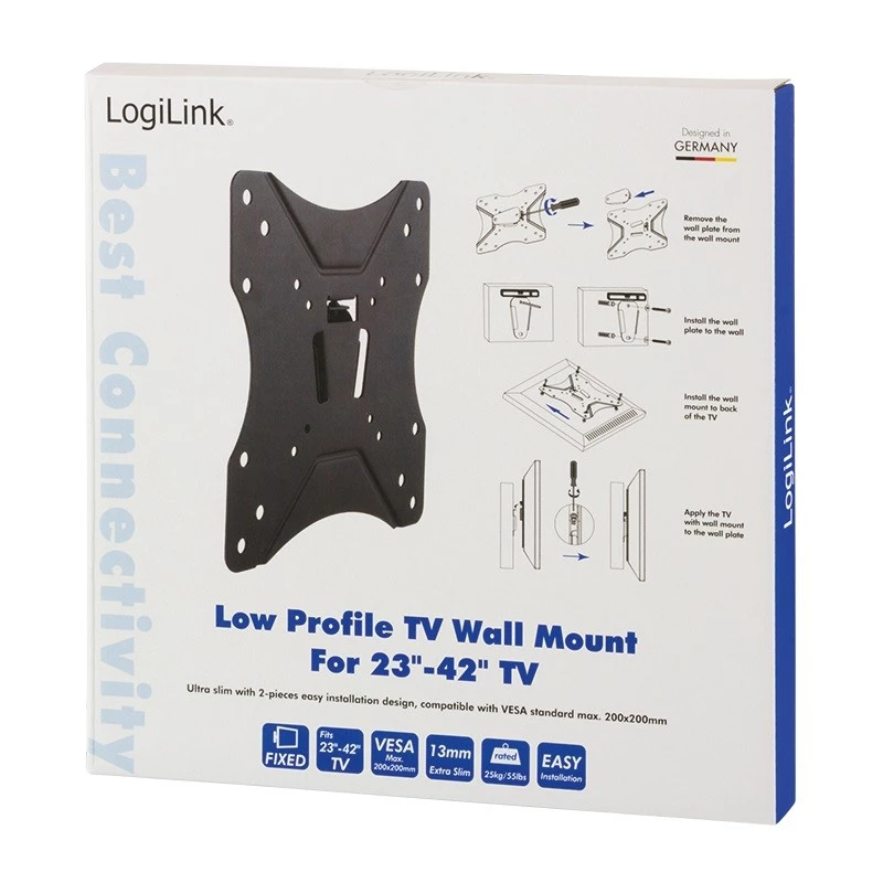 Soporte de pared para TV LogiLink BP0004 106,7 cm (42