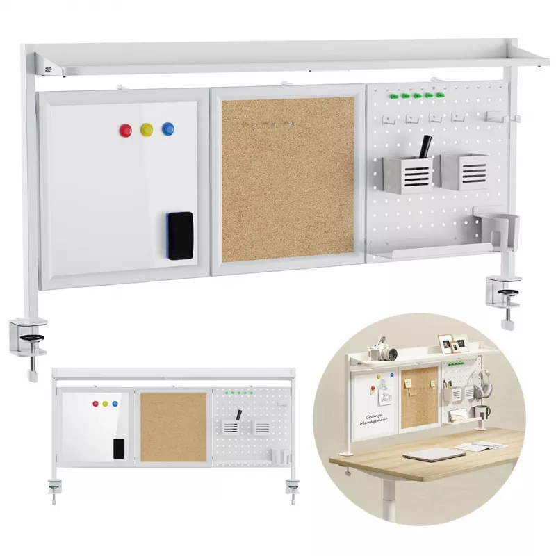 Separador de escritorio Ergo Office ER-300 W, ancho 1250 mm, carga máxima 10 kg