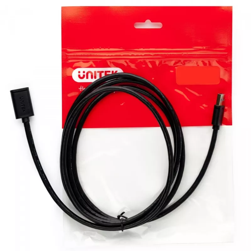 Cable USB UNITEK Y-C447GBK 0,5 m USB 2.0 negro