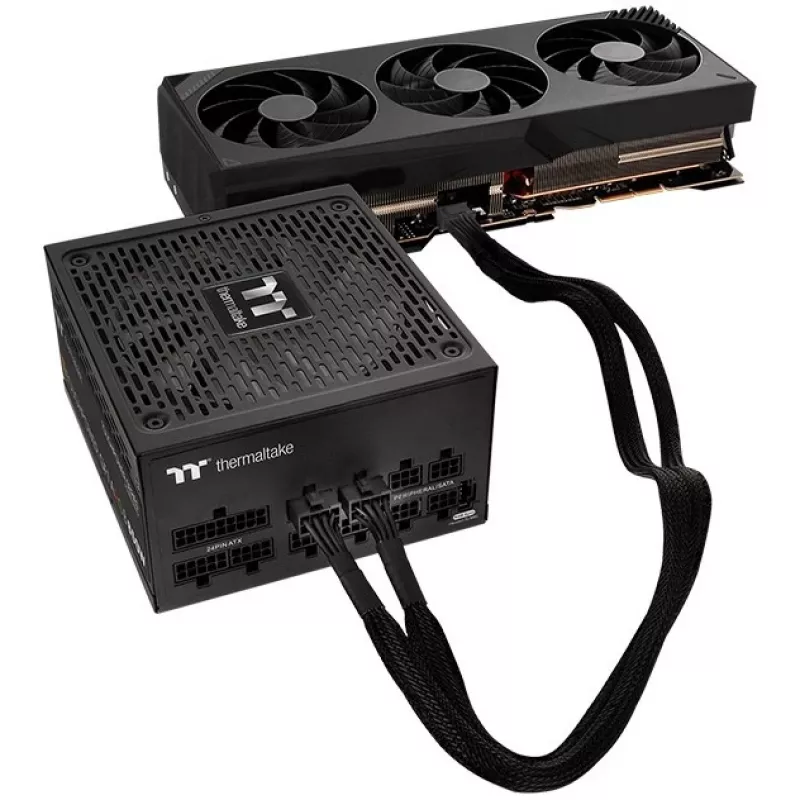 Thermaltake AC-063-CN1NAN-A1 divisor de cable, negro, macho/macho, 600 mm