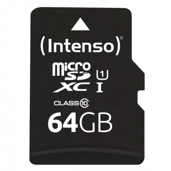 Tarjeta de memoria Intenso 64GB MicroSDXC UHS-I Class 10 3423490