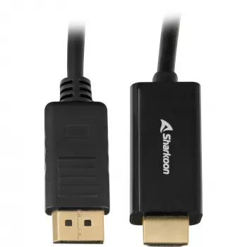 Sharkoon SHA DisplayPort 1.2 a HDMI 4K bk 3,0 m ACTIVO 4Kx2K 60Hz