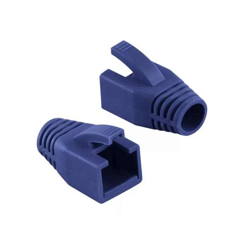 Logilink | Funda de alivio de tracción para conector RJ45, 8,0 mm (50 uds.) | MP0035B | Azul