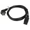 Cable de alimentación CEE 7/7 - IEC 320 C19 16A VDE 1,8M negro