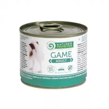 Comida húmeda para perros nature's protection Adult Game 200 g bolsa — ciervo, sin pollo, para perros adultos, 200 g