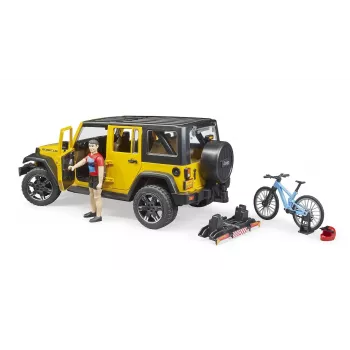 Vehículo de juguete Jeep BRUDER 02543 para temática de mountain bike y ciclistas, ABS, multicolor, a partir de 4 años