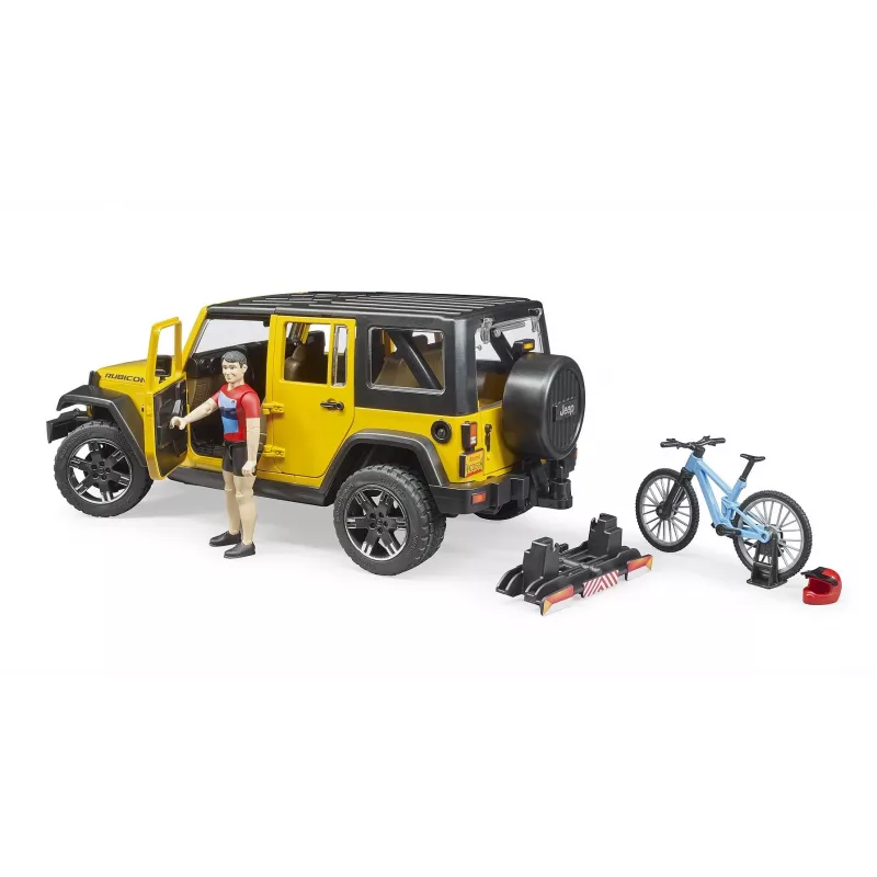 Vehículo de juguete Jeep BRUDER 02543 para temática de mountain bike y ciclistas, ABS, multicolor, a partir de 4 años