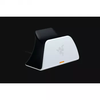 Base de carga Razer RC21-01900100-R3U1 para mando de PlayStation 5 — blanca, carga un mando, incluye cable USB-C a USB-A