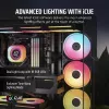 Corsair iCUE LINK LX120-R RGB Reverse ventilador de caja, 120 mm, PWM, 400–2400 rpm, negro