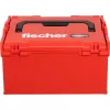 Caja de herramientas FISCHER L-BOXX FLB 238 vacía, rojo/negro, maletín de almacenamiento modular