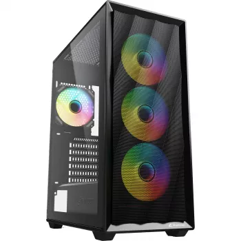 Caja de ordenador Sharkoon VK4 ARGB ATX negra