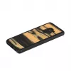 Funda para smartphone de madera para Samsung Galaxy S9, ébano blanco/acabado negro
