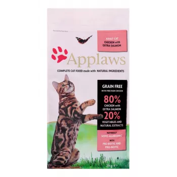 Comida seca para gatos Applaws Adult Huhn & Lachs 2 kg — sin cereales, 36,5 % proteína, 16 % grasa