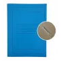 Carpeta de proyecto A4 de cartón Smiltainis con clip metálico, con impresión azul