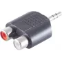Cable adaptador de género 3,5 mm 2x RCA ShiverPeaks BS57090