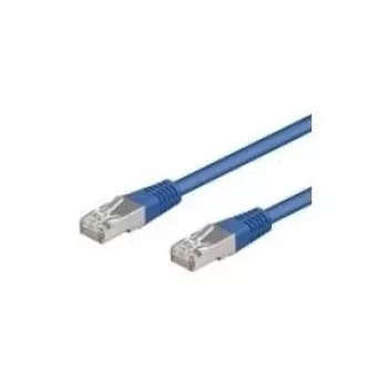Cable de red CAT 5e Wentronic Goobay, F/UTP, azul, 15 m - mezcla de cobre CCA (50862)