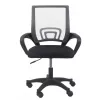 Topeshop FOTEL MORIS SZARY Silla de oficina/ordenador Asiento acolchado Respaldo de malla