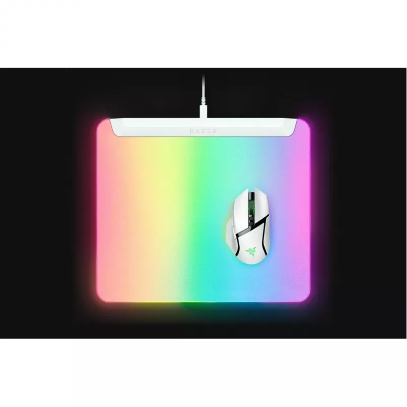Razer Firefly V2 Pro - alfombrilla - RGB totalmente iluminada, gaming - blanco (RZ02-04920200-R3M1)