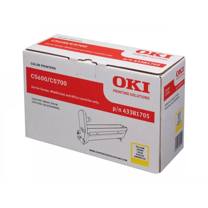 Tambor de imagen OKI 20000 páginas amarillo para C5600 C5700