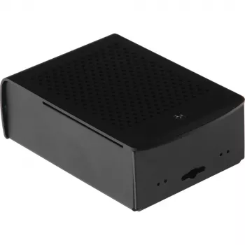 JOY-IT RPI CASE ALU06 - carcasa para Raspberry Pi 4, aluminio, negro (RB-ALUCASEP4+06)