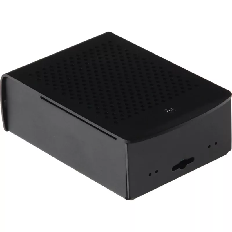 JOY-IT RPI CASE ALU06 - carcasa para Raspberry Pi 4, aluminio, negro (RB-ALUCASEP4+06)