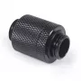 Alphacool ES D-Plug 20 mm de G1/4 macho a G1/4 macho, Deep Black
